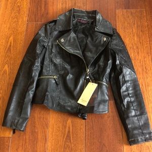 Faux leather jacket